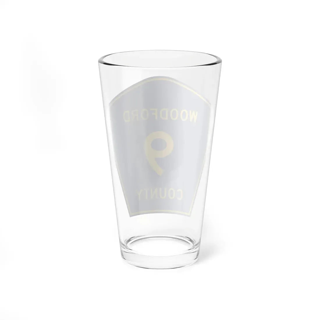 Woodford County 9 (Illinois) (Road Sign) Pint Glass 16oz - Go Mug Yourself