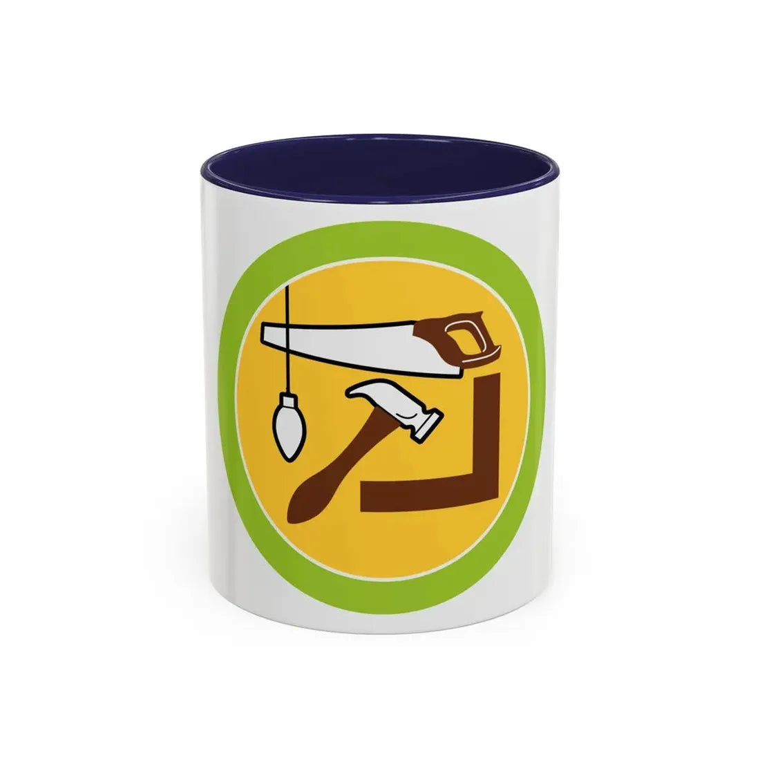 Woodwork (Boy Scout Merit Badge) Accent Coffee Mug 11oz Navy - Go Mug Yourself