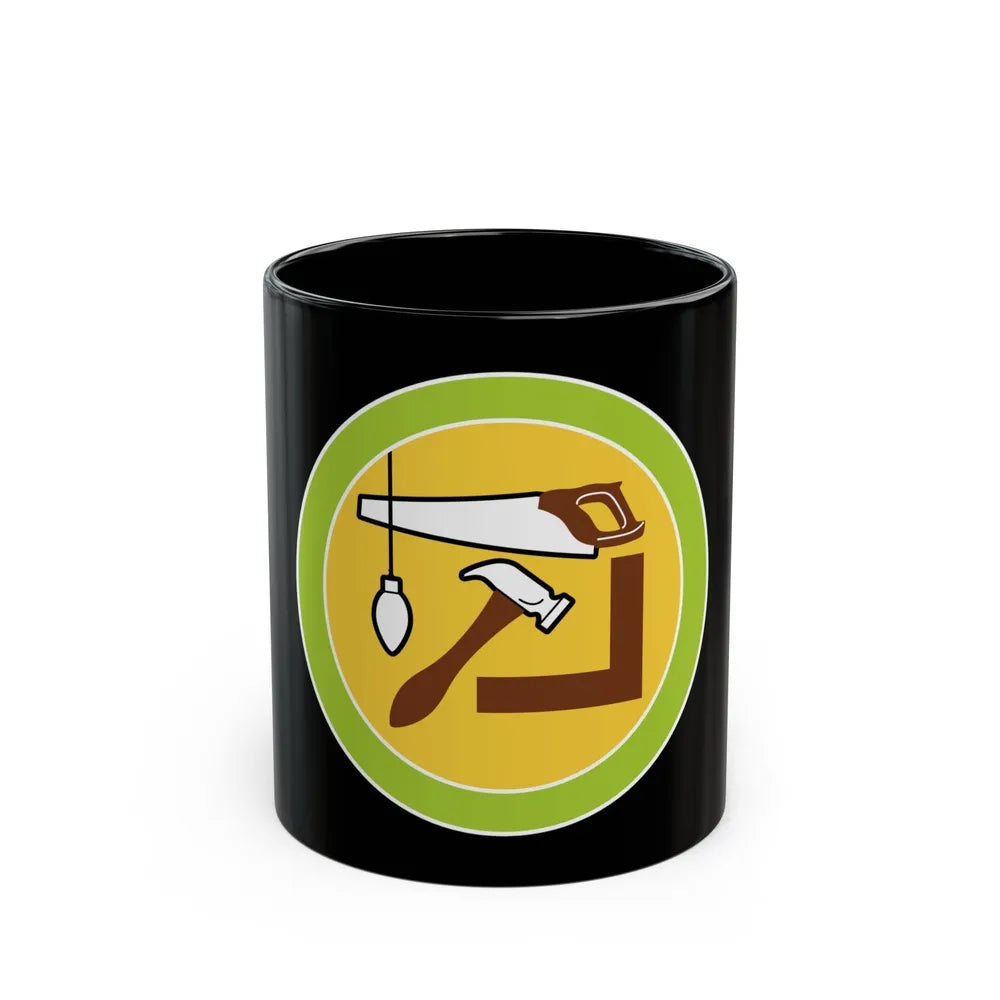 Woodwork (Boy Scout Merit Badge) Black Coffee Mug-11oz-Go Mug Yourself