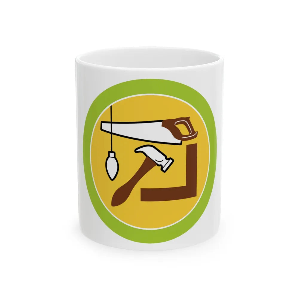 Woodwork (Boy Scout Merit Badge) White Coffee Mug-11oz-Go Mug Yourself