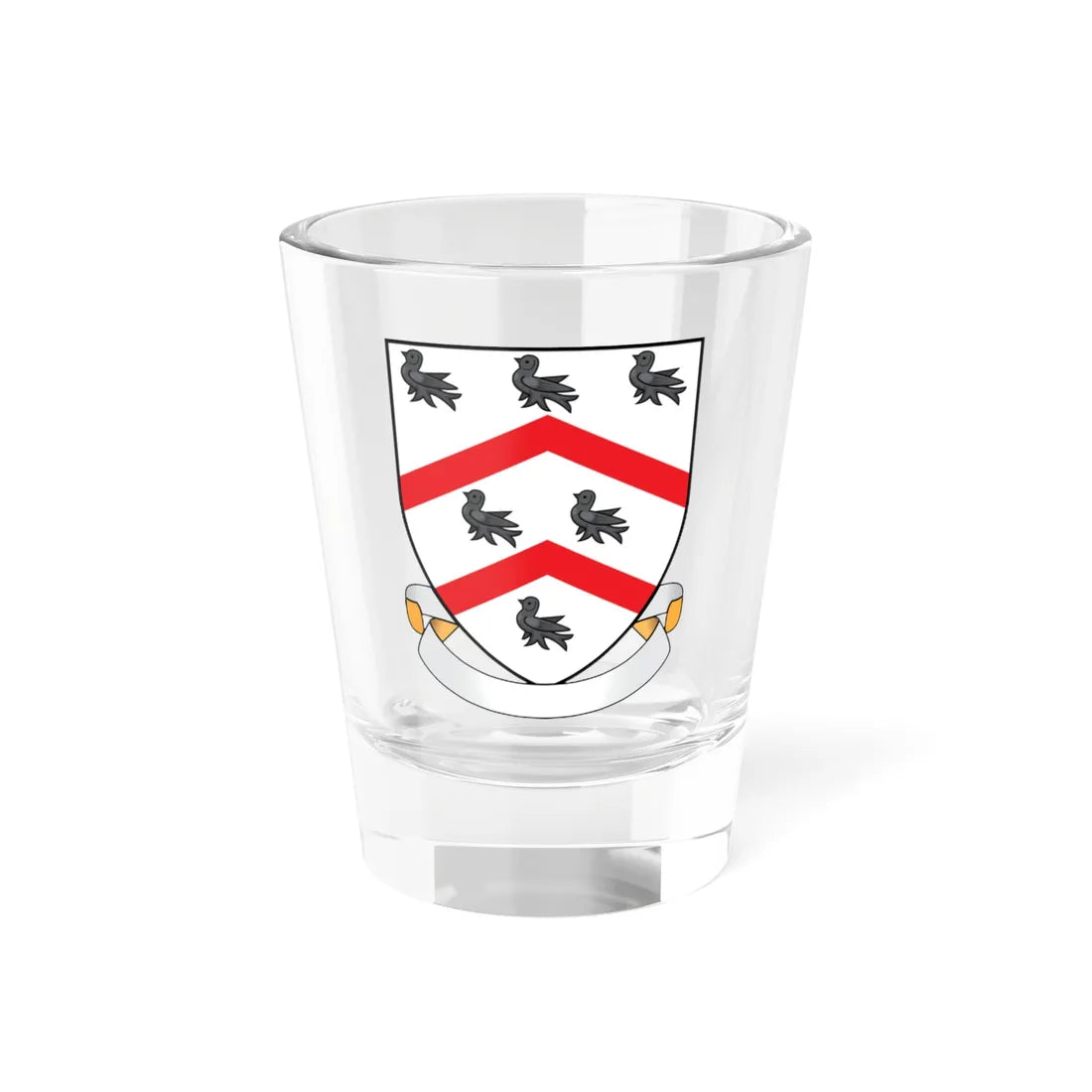 Worcester College Oxford Coat Of Arms Motto (England) (Coat of Arms) Shot Glass 1.5oz 1.5oz - Go Mug Yourself