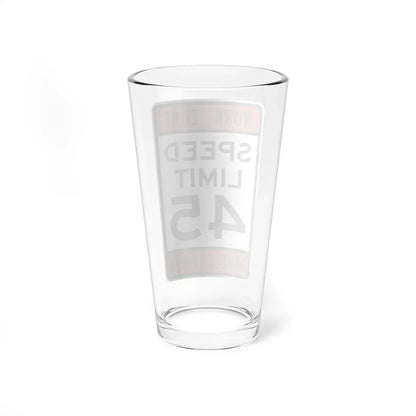 WORK ZONE SPEED LIMIT MUTCD-AK R2-100 (Alaska) (Road Sign) Pint Glass 16oz - Go Mug Yourself