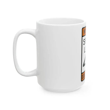 WORK ZONE SPEED LIMIT MUTCD-AK R2-100 (Alaska) (Road Sign) White Coffee Mug - Go Mug Yourself