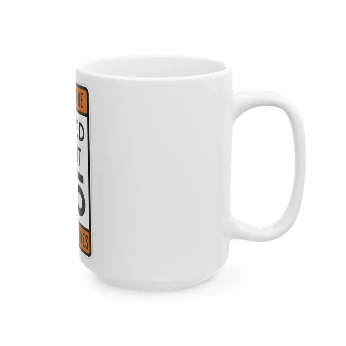 WORK ZONE SPEED LIMIT MUTCD-AK R2-100 (Alaska) (Road Sign) White Coffee Mug - Go Mug Yourself