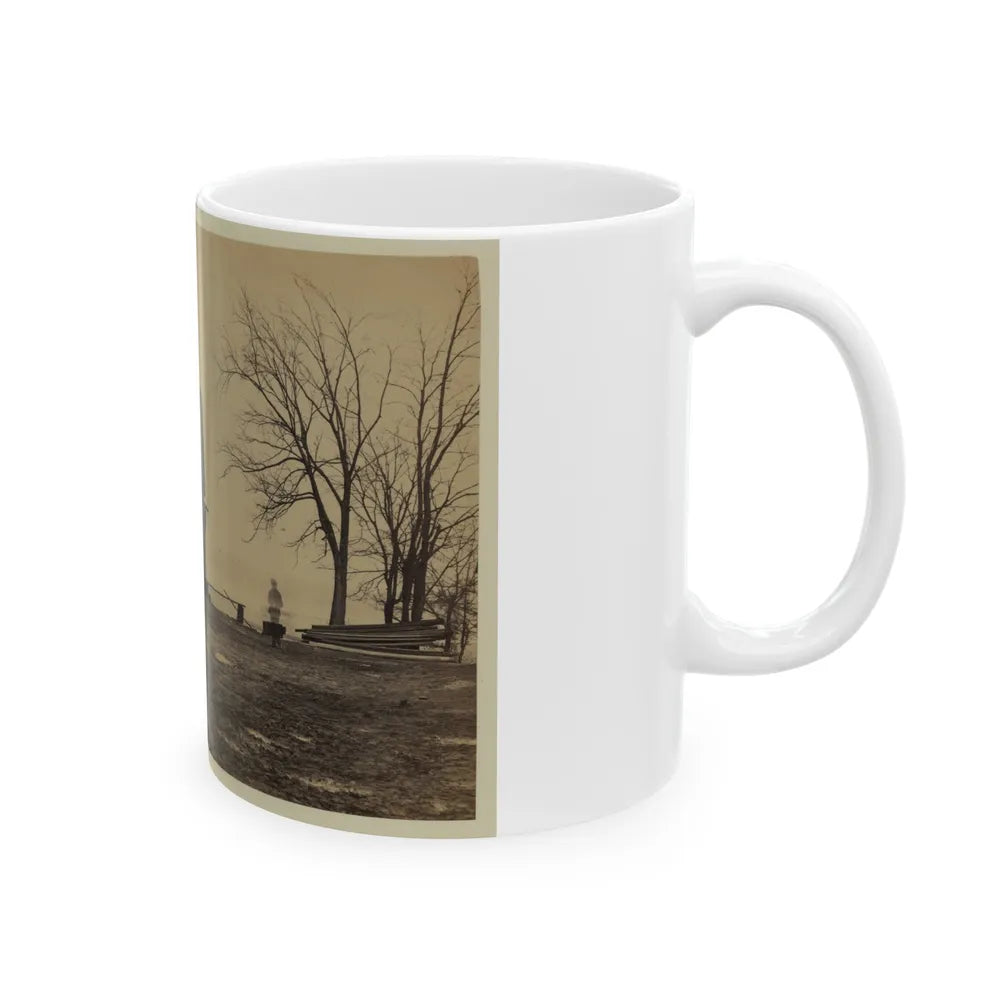 Workers Constructing A Wood Building (U.S. Civil War) White Coffee Mug-Go Mug Yourself