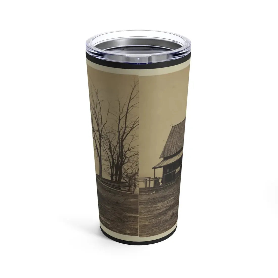 Workers Constructing A Wood Building (U.S. Civil War) Tumbler 20oz - Go Mug Yourself