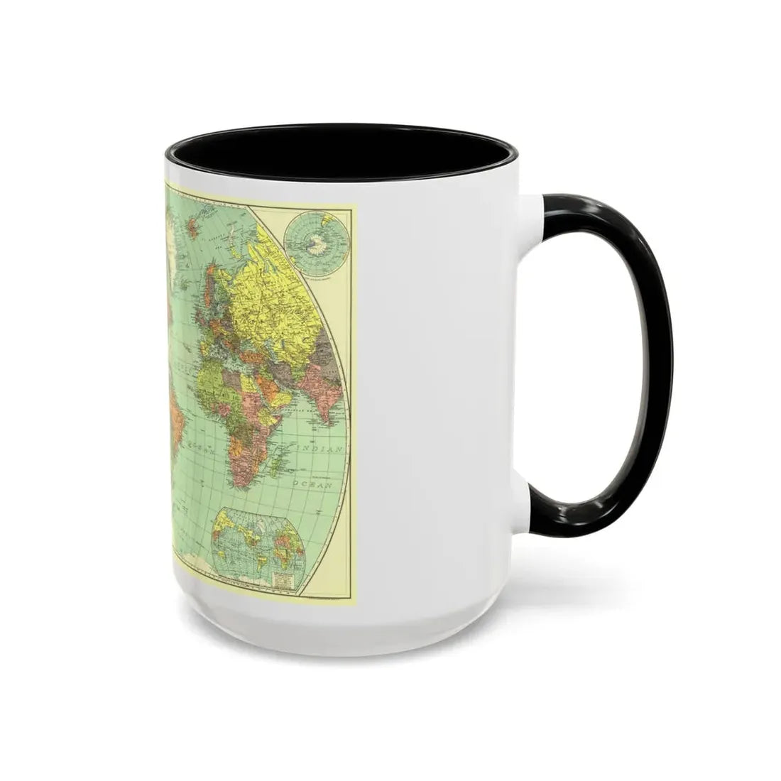 World Map (1932) (Map) Accent Coffee Mug - Go Mug Yourself