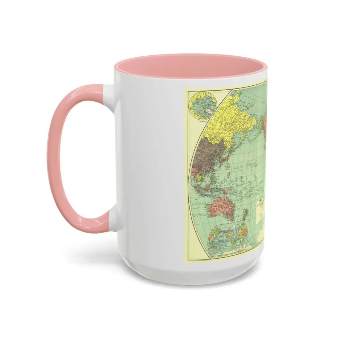 World Map (1932) (Map) Accent Coffee Mug - Go Mug Yourself
