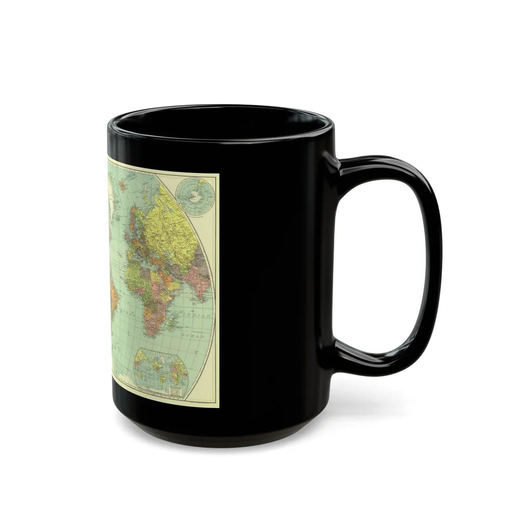 World Map (1932) (Map) Black Coffee Mug-Go Mug Yourself