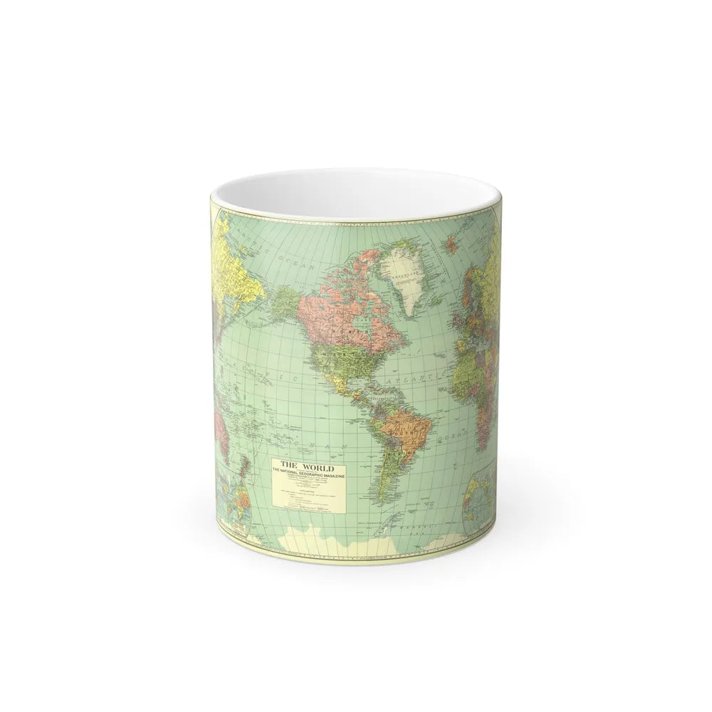 World Map (1932) (Map) Color Changing Mug 11oz-11oz-Go Mug Yourself