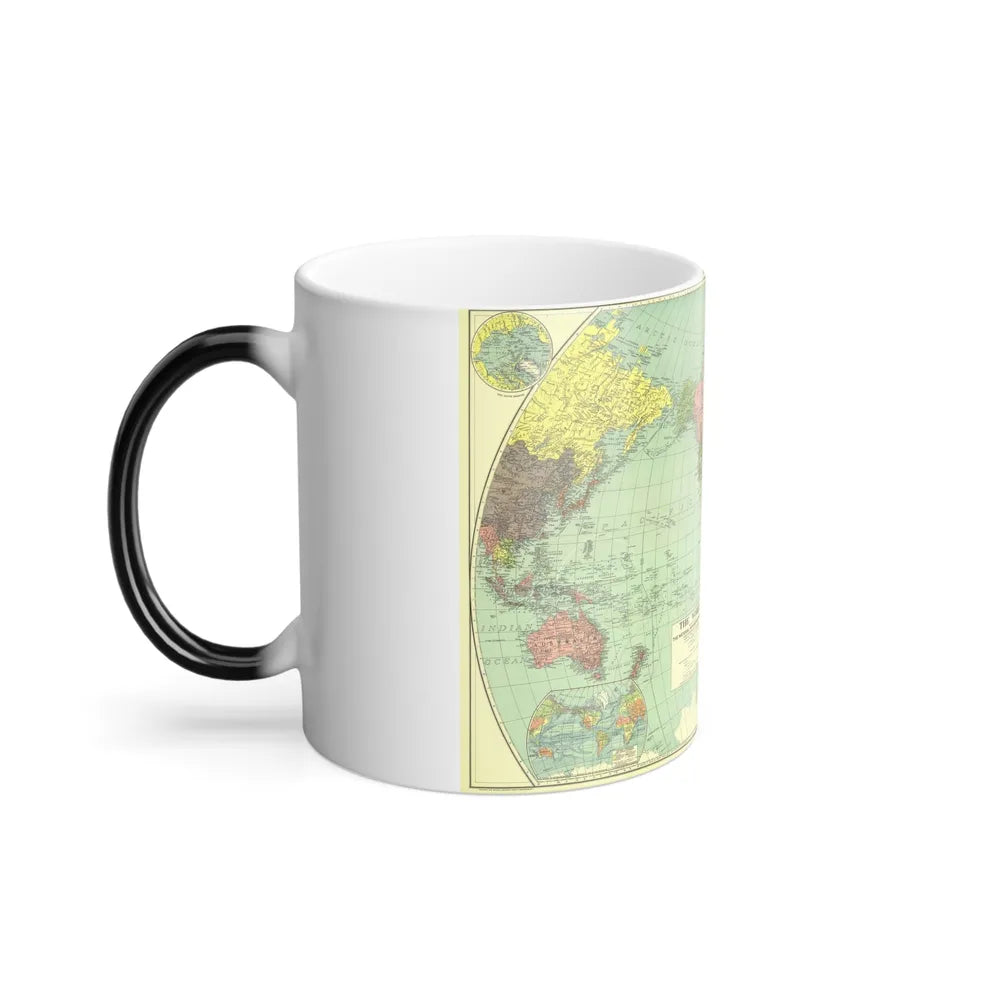 World Map (1932) (Map) Color Changing Mug 11oz-Go Mug Yourself