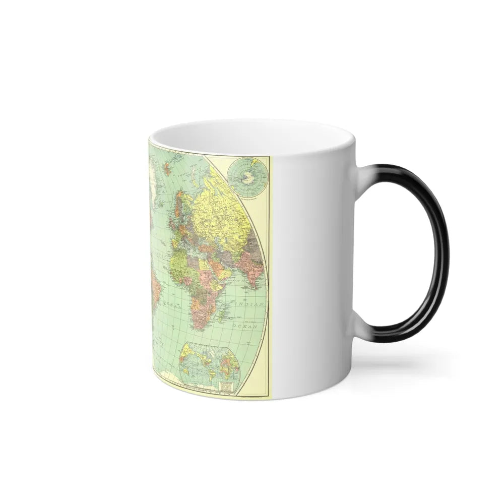 World Map (1932) (Map) Color Changing Mug 11oz-Go Mug Yourself