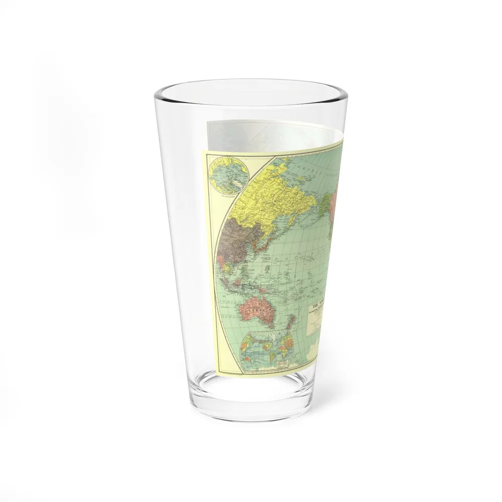 World Map (1932) (Map) Pint Glass 16oz-Go Mug Yourself