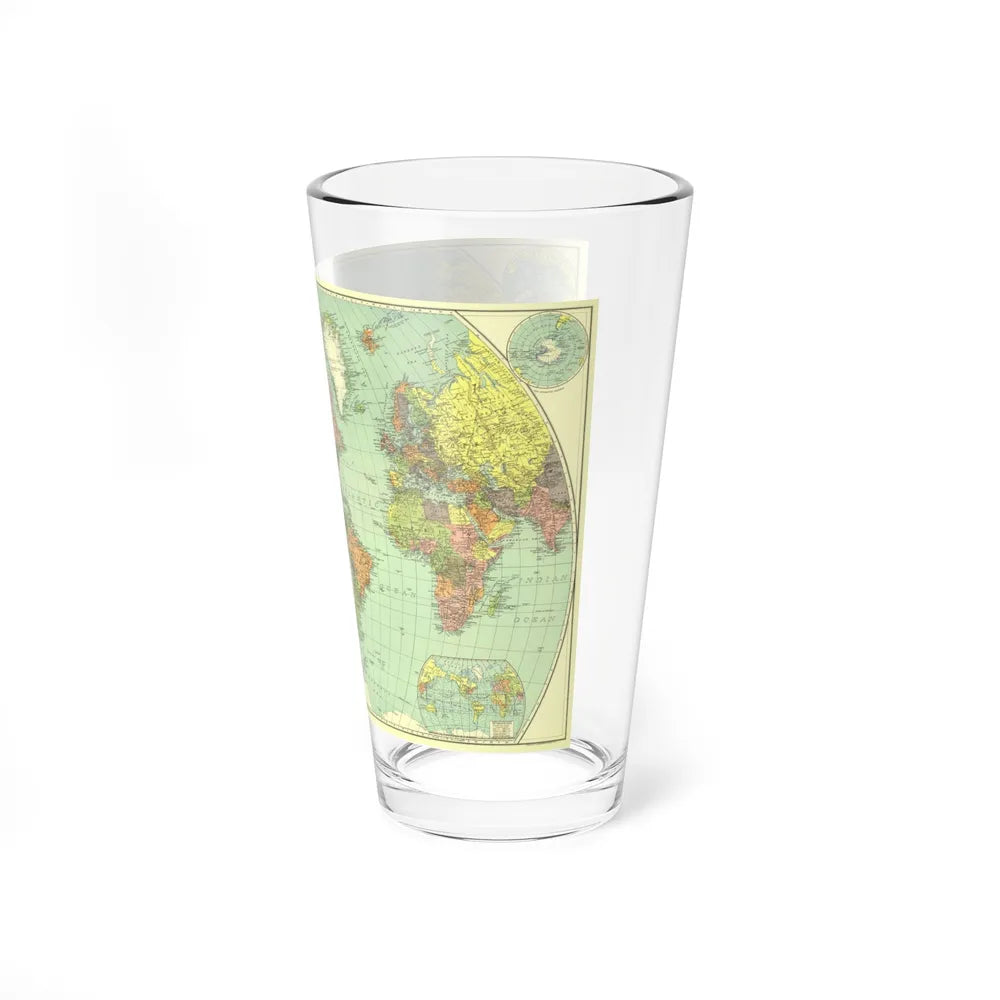 World Map (1932) (Map) Pint Glass 16oz-Go Mug Yourself