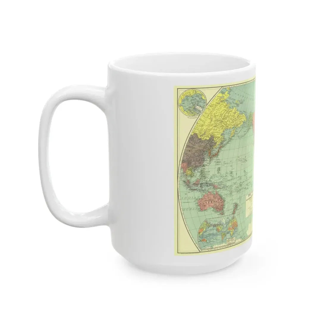 World Map (1932) (Map) White Coffee Mug - Go Mug Yourself