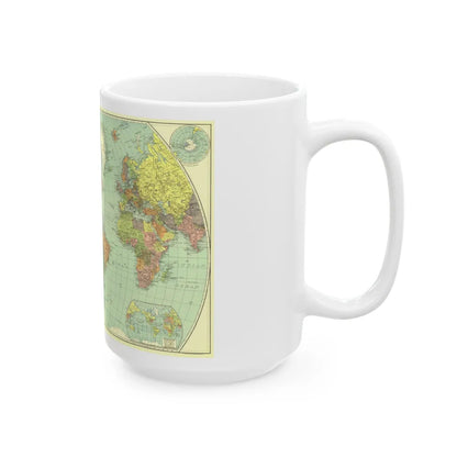 World Map (1932) (Map) White Coffee Mug-Go Mug Yourself