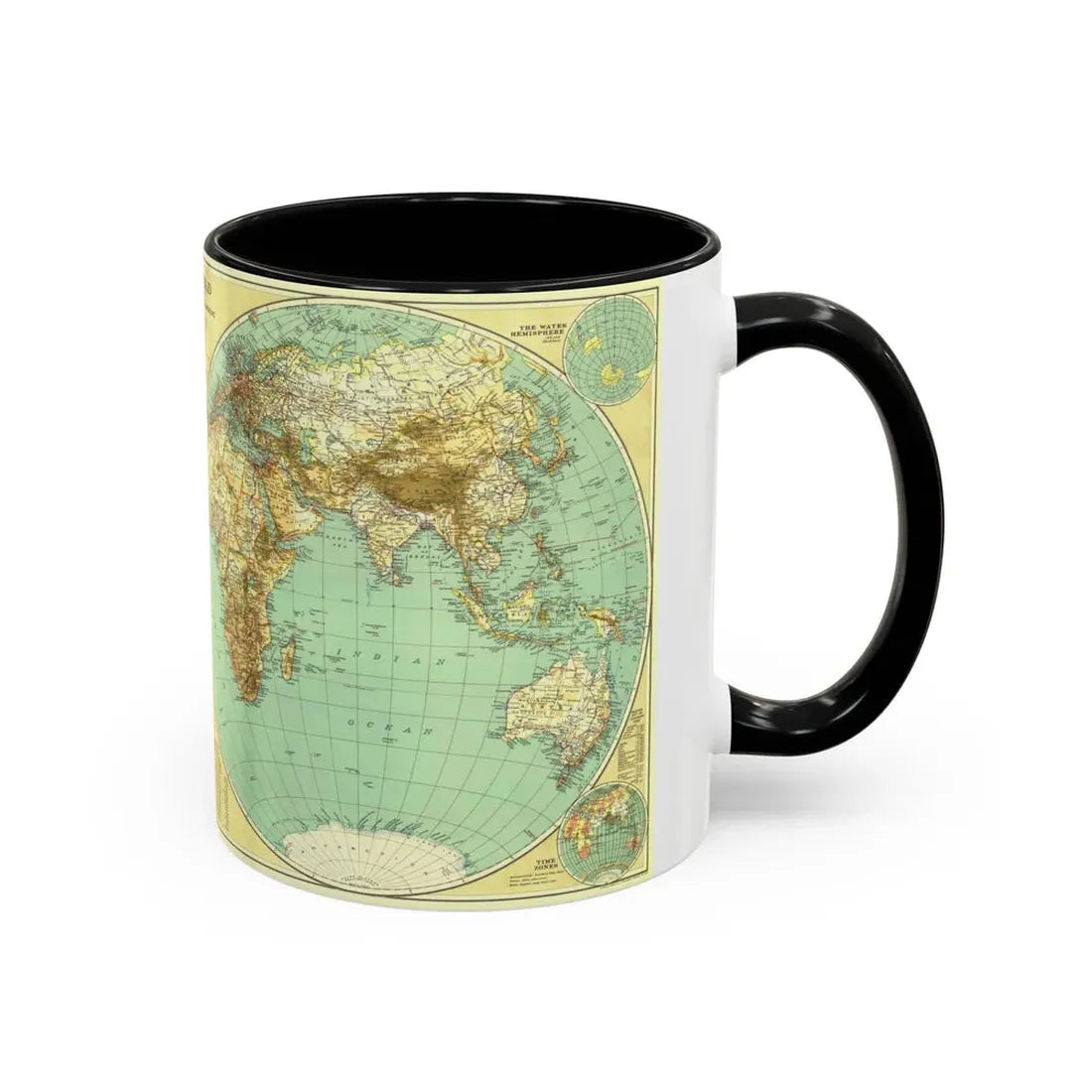 World Map (1935) (Map) Accent Coffee Mug - Go Mug Yourself
