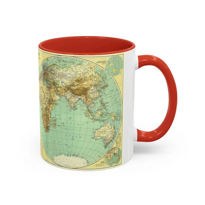 World Map (1935) (Map) Accent Coffee Mug - Go Mug Yourself