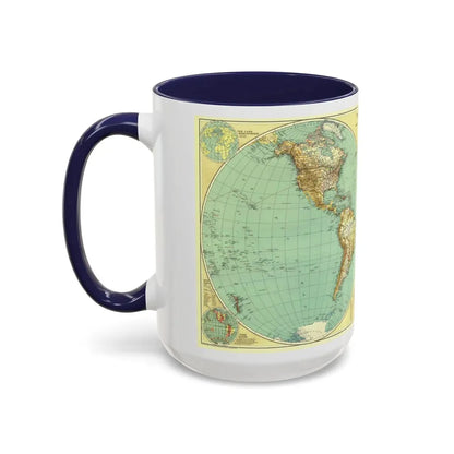 World Map (1935) (Map) Accent Coffee Mug - Go Mug Yourself