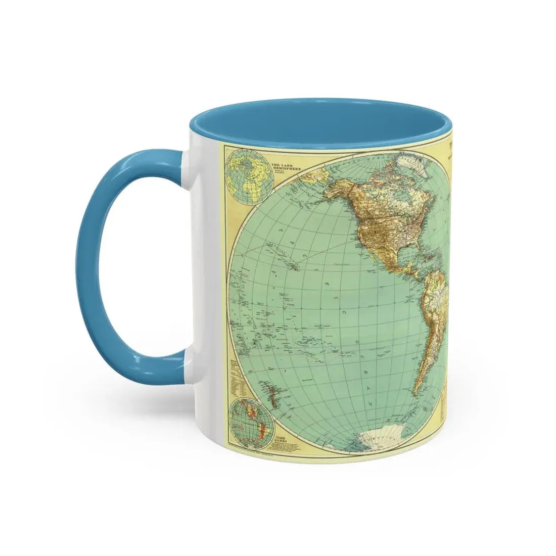 World Map (1935) (Map) Accent Coffee Mug - Go Mug Yourself