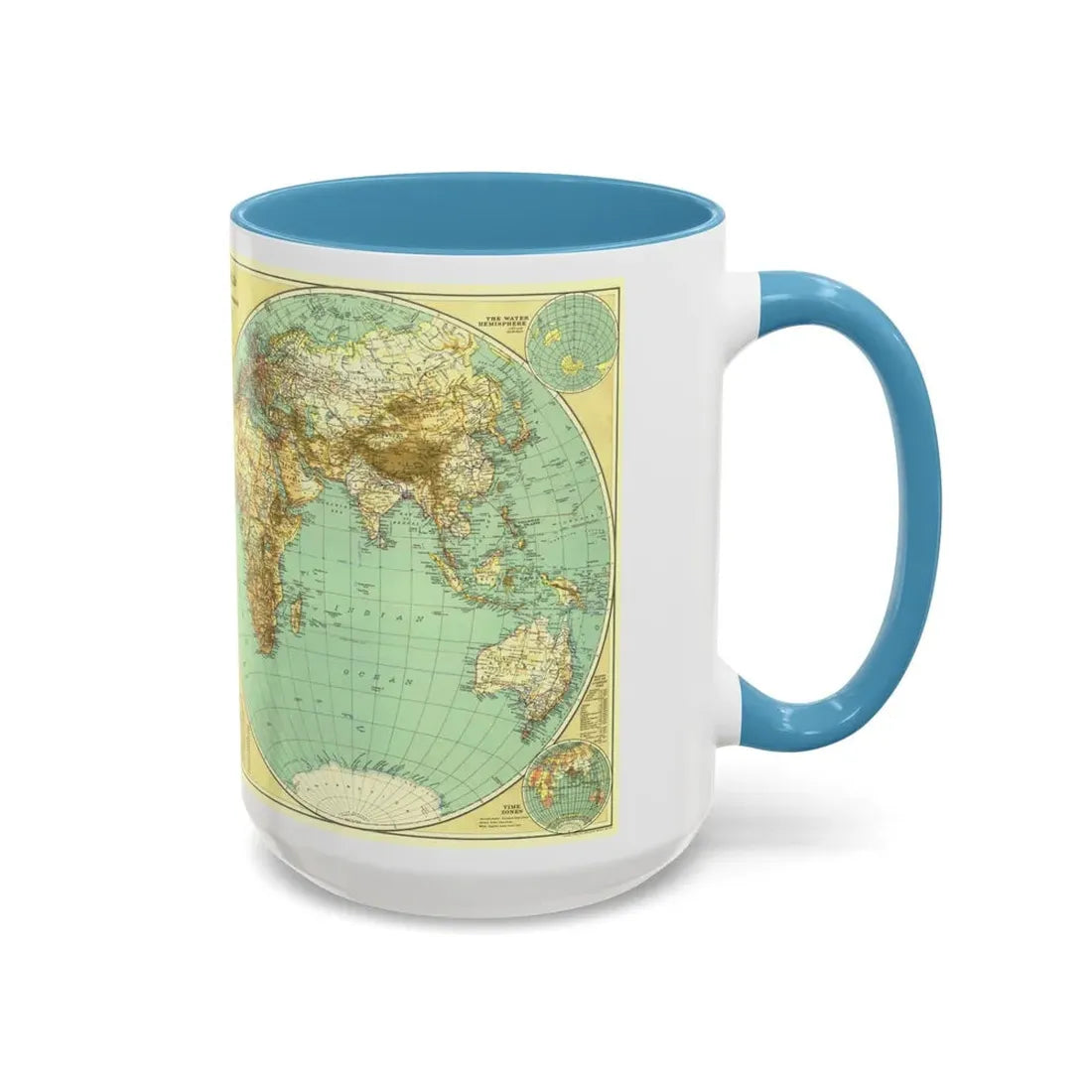 World Map (1935) (Map) Accent Coffee Mug - Go Mug Yourself