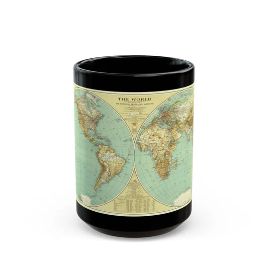 World Map (1935) (Map) Black Coffee Mug-15oz-Go Mug Yourself