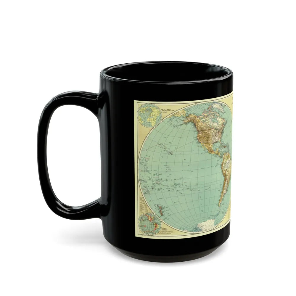 World Map (1935) (Map) Black Coffee Mug-Go Mug Yourself