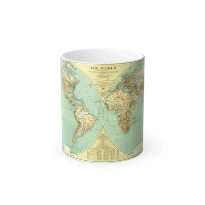 World Map (1935) (Map) Color Changing Mug 11oz Default Title 11oz - Go Mug Yourself
