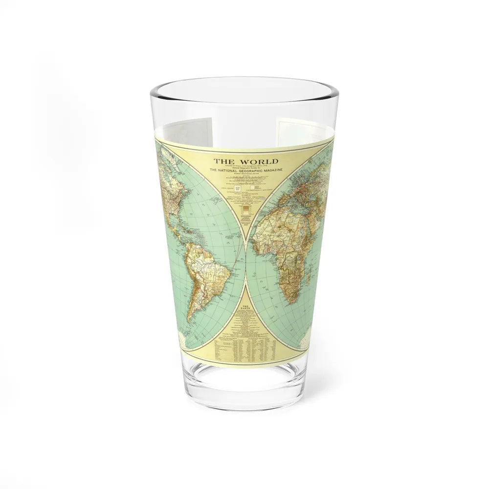 World Map (1935) (Map) Pint Glass 16oz-16oz-Go Mug Yourself