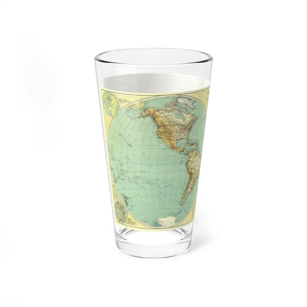 World Map (1935) (Map) Pint Glass 16oz-Go Mug Yourself