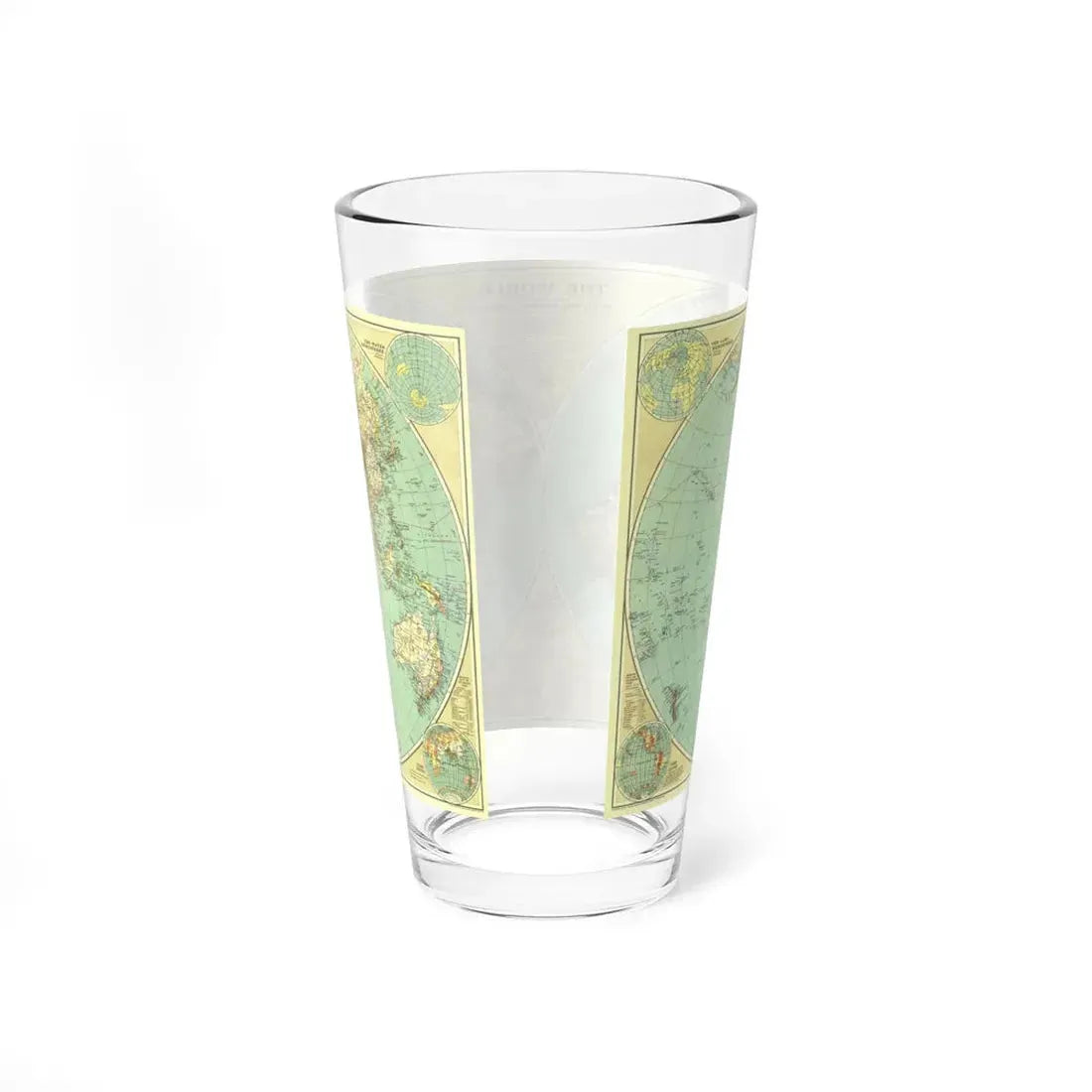 World Map (1935) (Map) Pint Glass 16oz - Go Mug Yourself