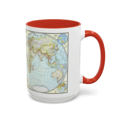 World Map (1941) (Map) Accent Coffee Mug - Go Mug Yourself