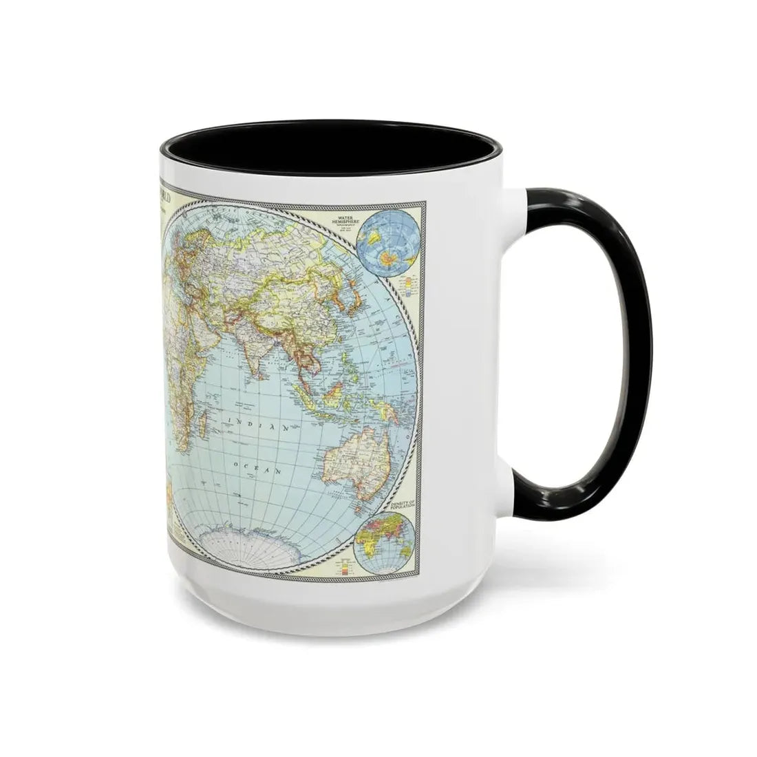 World Map (1941) (Map) Accent Coffee Mug - Go Mug Yourself