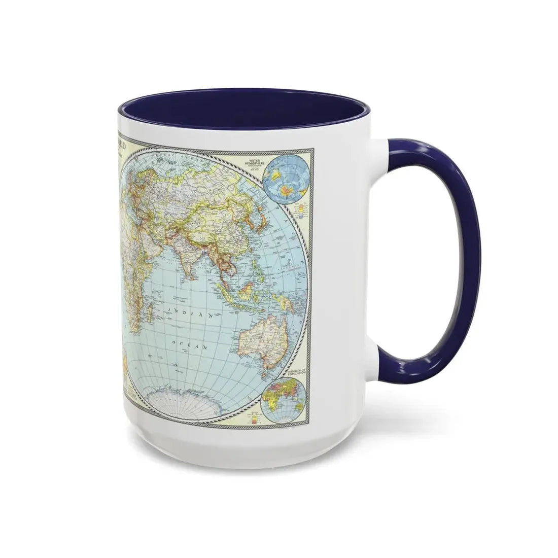 World Map (1941) (Map) Accent Coffee Mug - Go Mug Yourself