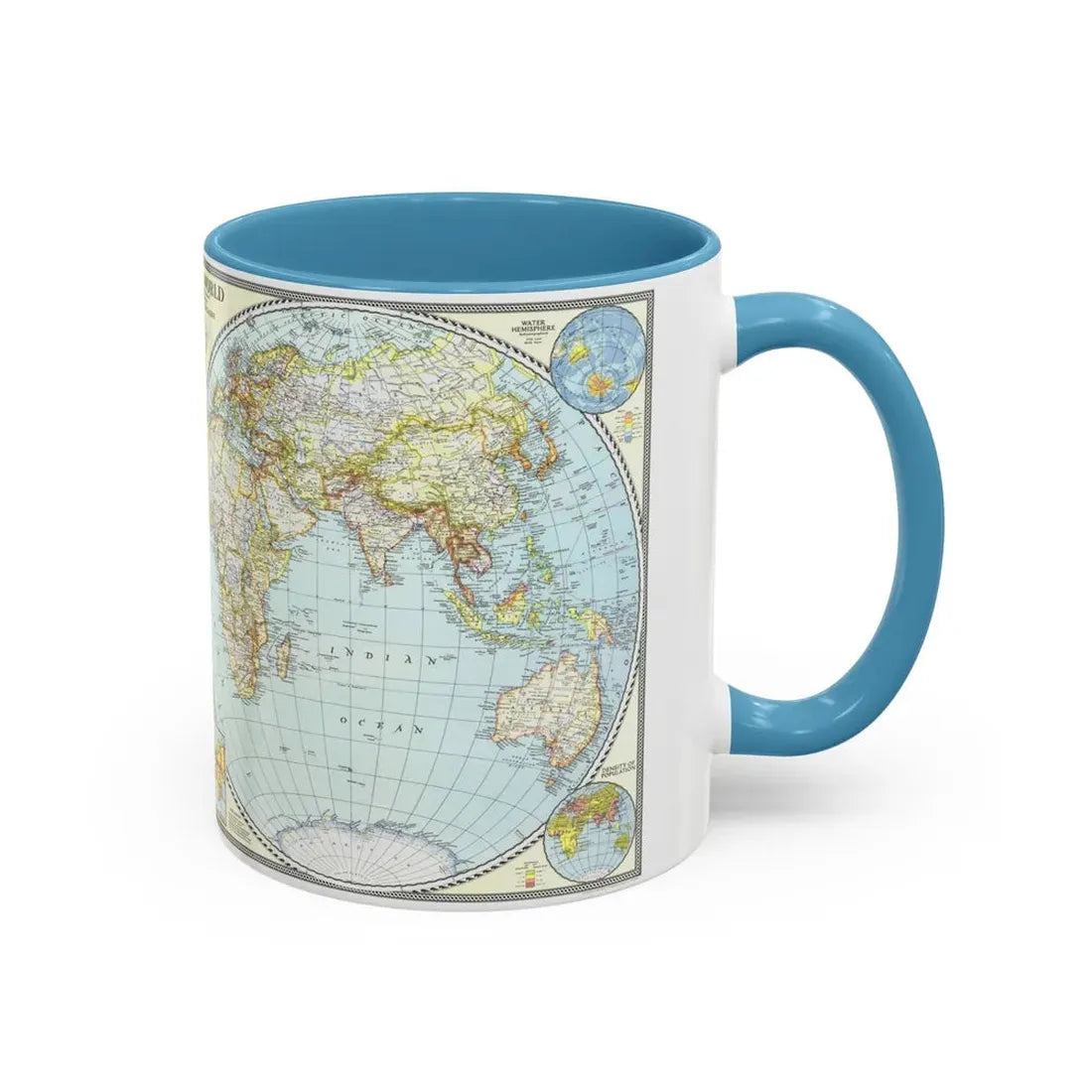 World Map (1941) (Map) Accent Coffee Mug - Go Mug Yourself