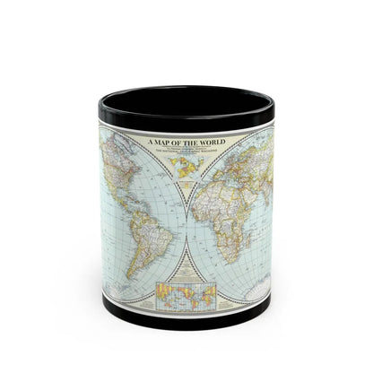 World Map (1941) (Map) Black Coffee Mug-11oz-Go Mug Yourself