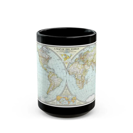 World Map (1941) (Map) Black Coffee Mug 15oz - Go Mug Yourself