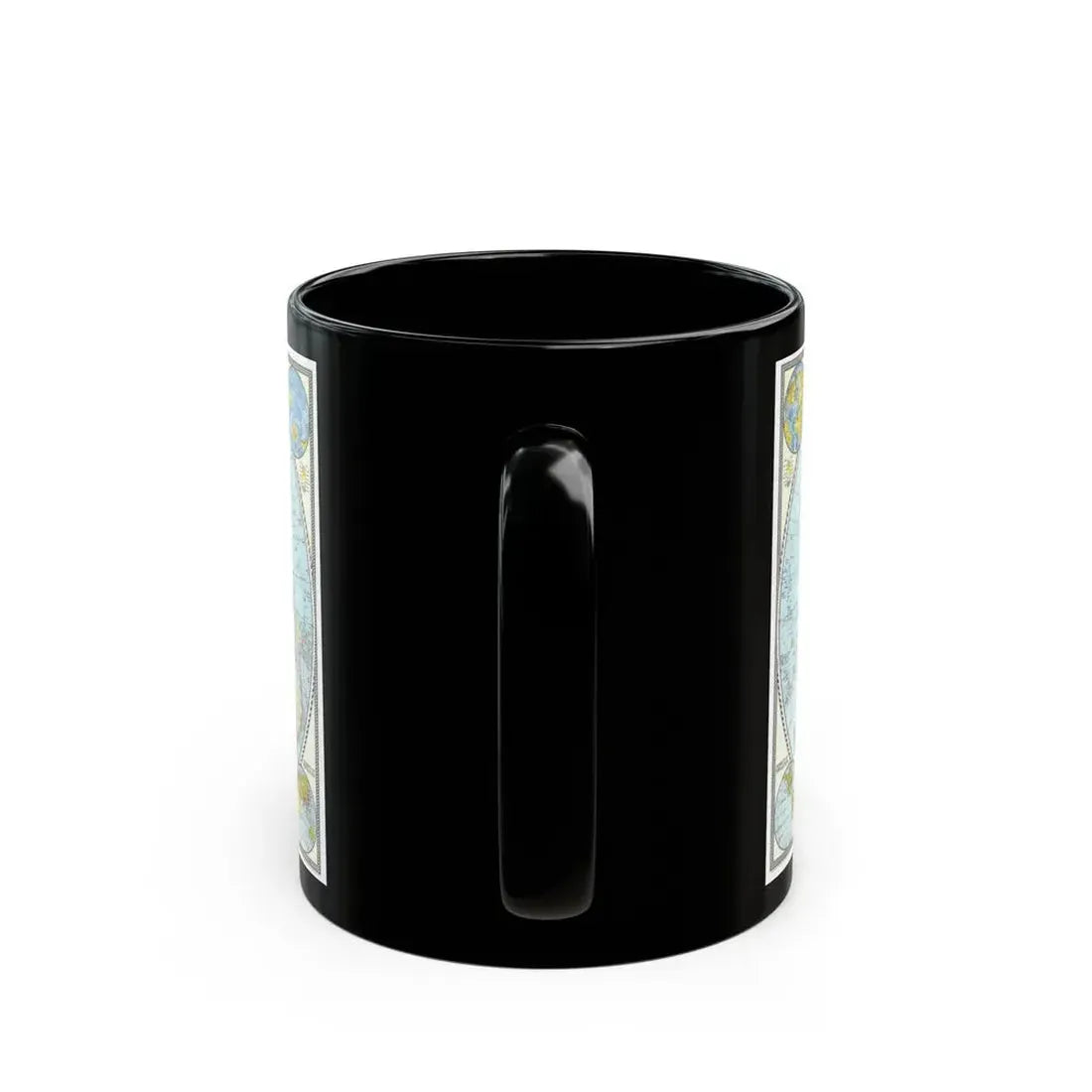 World Map (1941) (Map) Black Coffee Mug - Go Mug Yourself