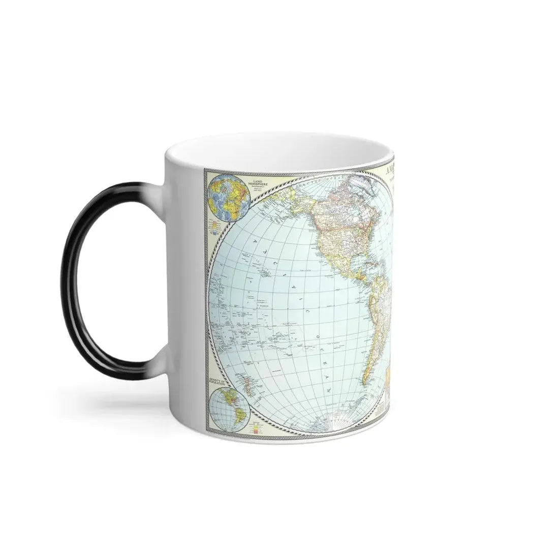 World Map (1941) (Map) Color Changing Mug 11oz - Go Mug Yourself