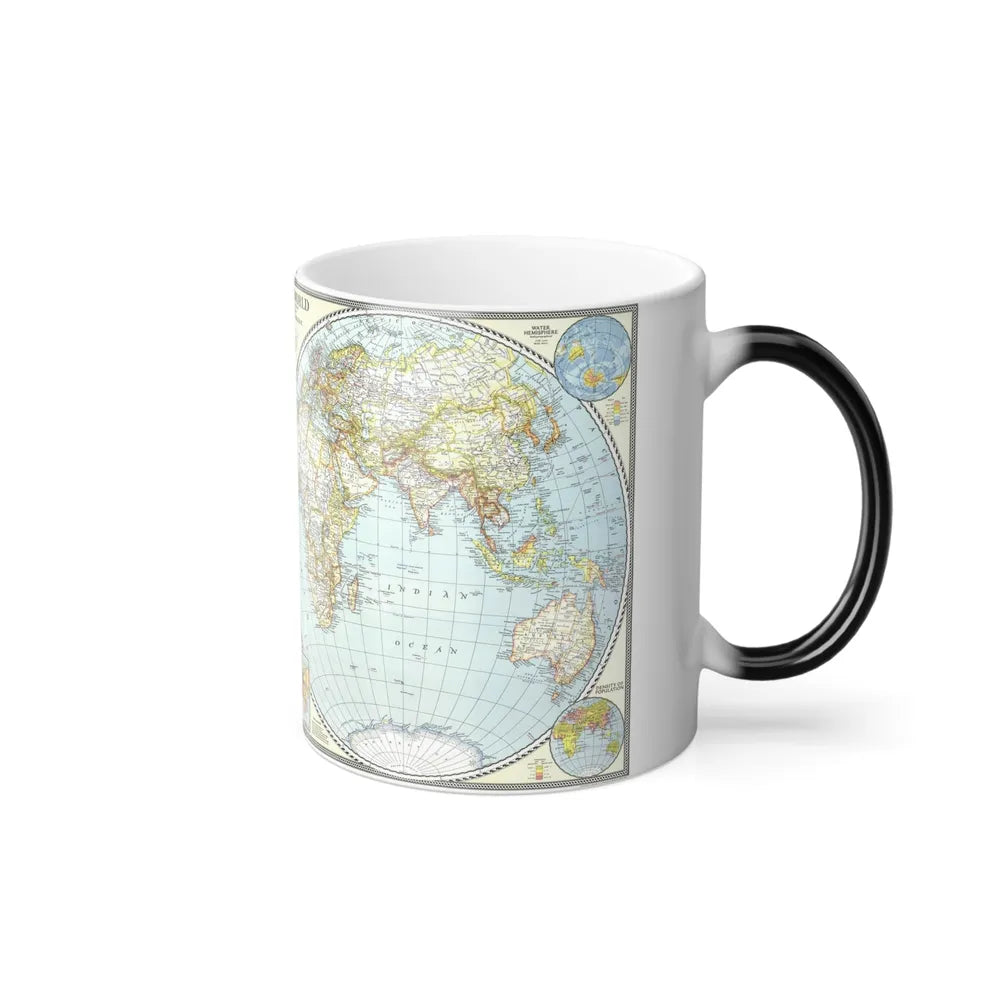 World Map (1941) (Map) Color Changing Mug 11oz-Go Mug Yourself