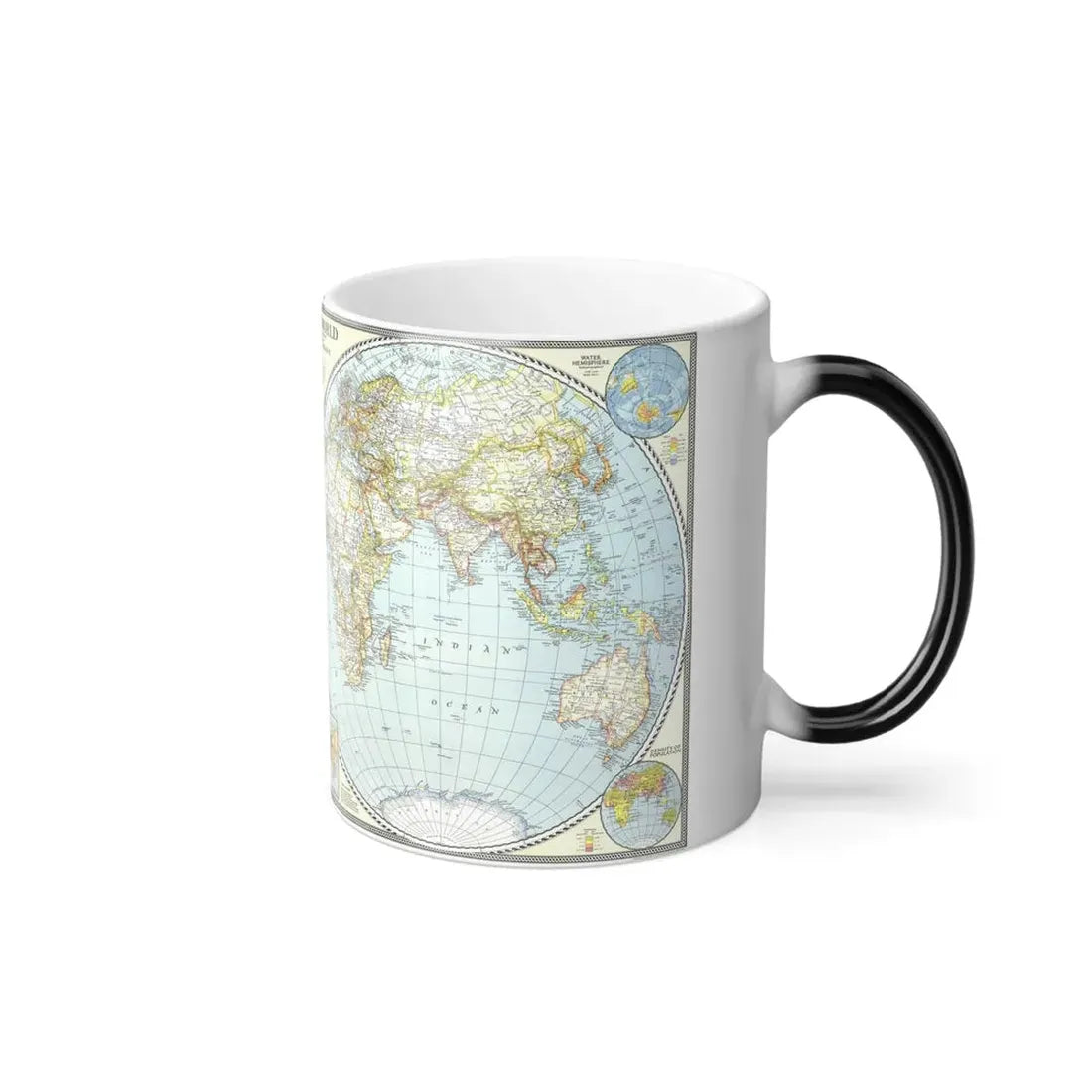 World Map (1941) (Map) Color Changing Mug 11oz - Go Mug Yourself
