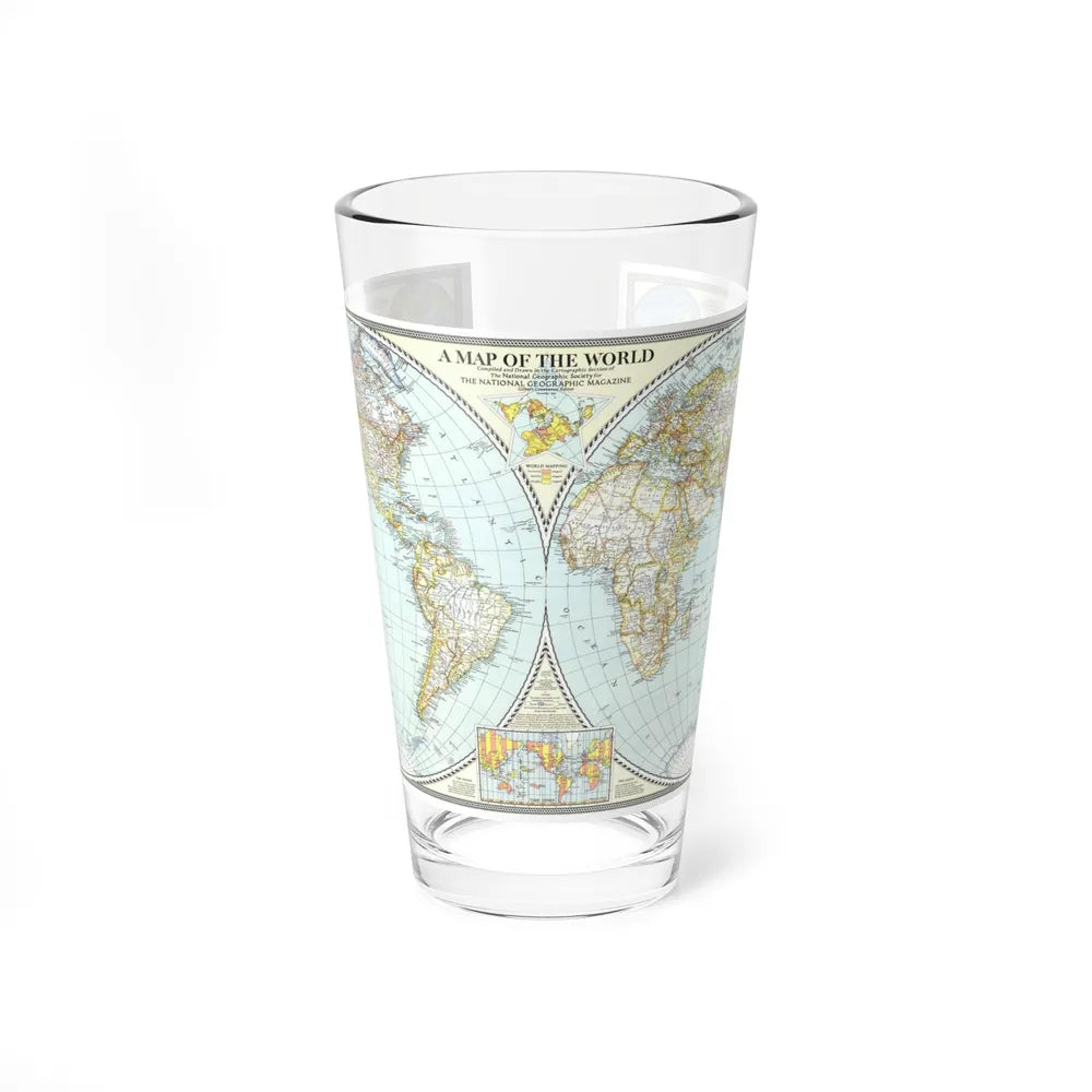 World Map (1941) (Map) Pint Glass 16oz-16oz-Go Mug Yourself