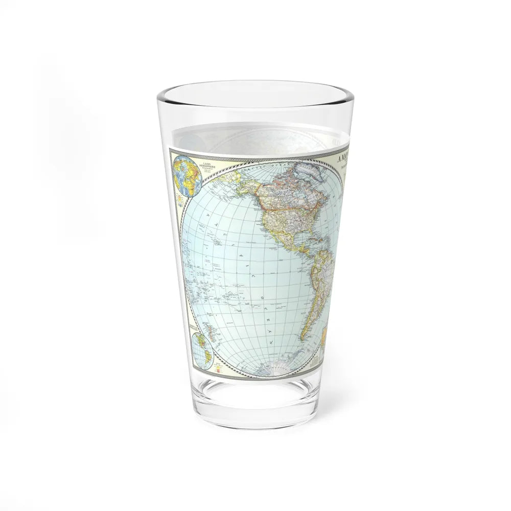 World Map (1941) (Map) Pint Glass 16oz-Go Mug Yourself