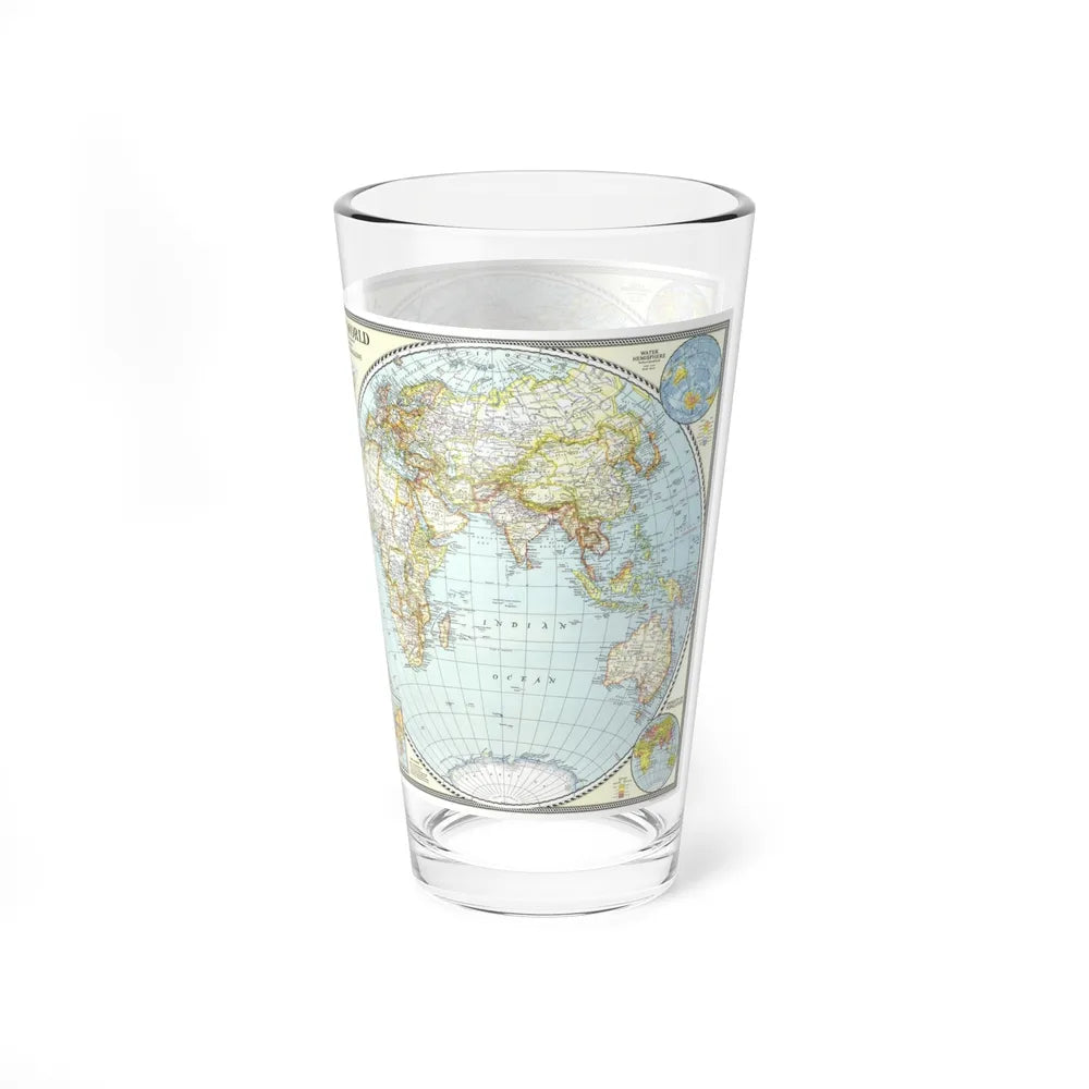 World Map (1941) (Map) Pint Glass 16oz-Go Mug Yourself