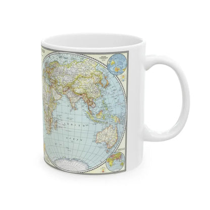World Map (1941) (Map) White Coffee Mug - Go Mug Yourself