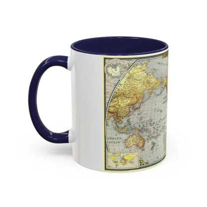 World Map (1943) (Map) Accent Coffee Mug - Go Mug Yourself