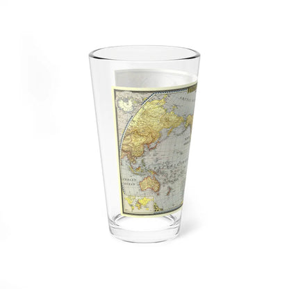 World Map (1943) (Map) Pint Glass 16oz-Go Mug Yourself