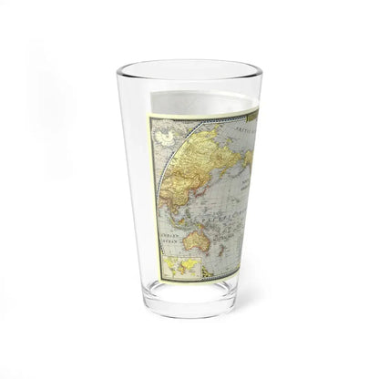 World Map (1943) (Map) Pint Glass 16oz - Go Mug Yourself