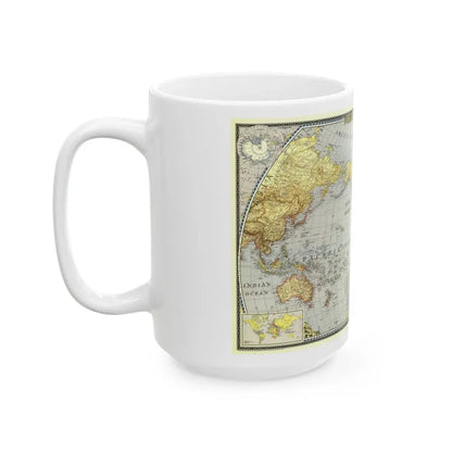 World Map (1943) (Map) White Coffee Mug - Go Mug Yourself