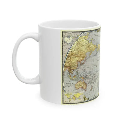 World Map (1943) (Map) White Coffee Mug - Go Mug Yourself